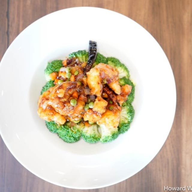 Spicy Crispy Prawns Dinner.