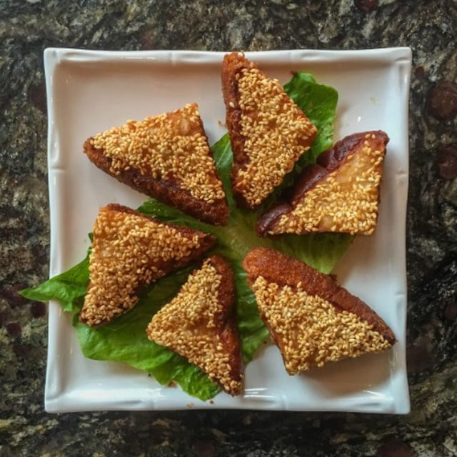 Golden Shrimp Toast.